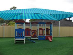 Shade Structure over child's playground